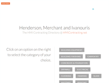 Tablet Screenshot of hmicontracting.net